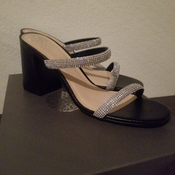 Vince Camuto Magaly women's embellished block heel sandal. 10M - Picture 7 of 8